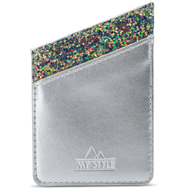 My Style Universal Sticky Card Pocket Silver Glam