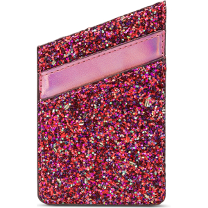 My Style Universal Sticky Card Pocket Pink Glitter