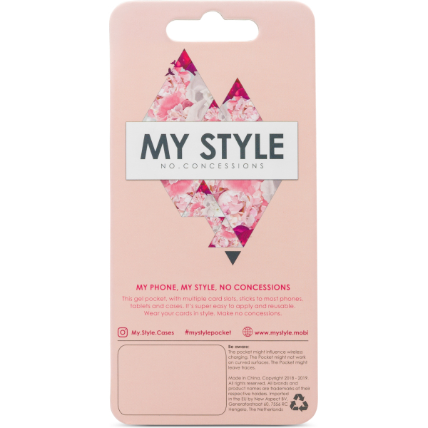 My Style Universal Sticky Card Pocket Silver Shimmer - Afbeelding 4