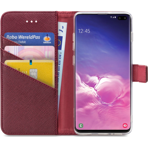 My Style Flex Wallet For Samsung Galaxy S10+ Bordeaux - Afbeelding 3