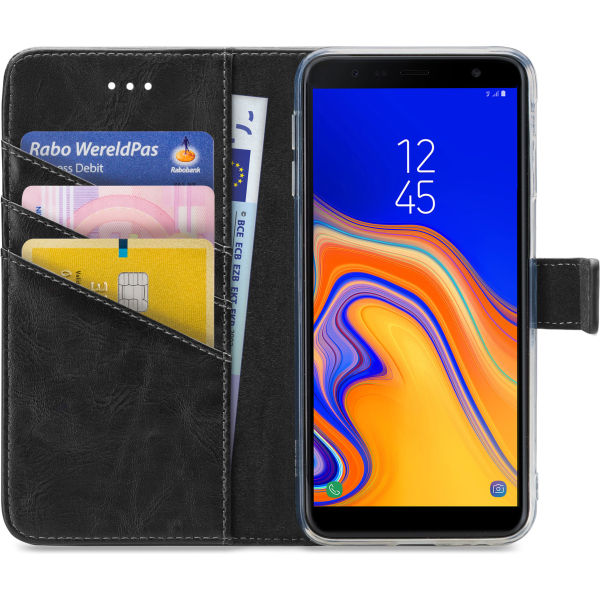 My Style Flex Wallet For Samsung Galaxy J6+ Black - Afbeelding 3