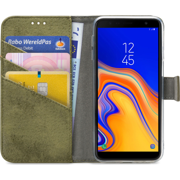 My Style Flex Wallet For Samsung Galaxy J6+ Olive - Afbeelding 3