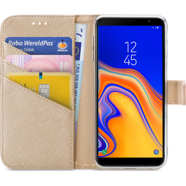 My Style Flex Wallet For Samsung Galaxy J6+ Gold - Afbeelding 3
