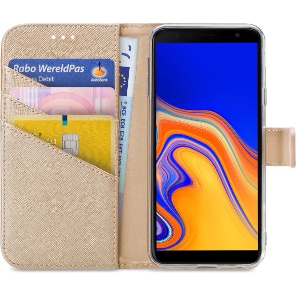 My Style Flex Wallet For Samsung Galaxy J4+ Gold - Afbeelding 3