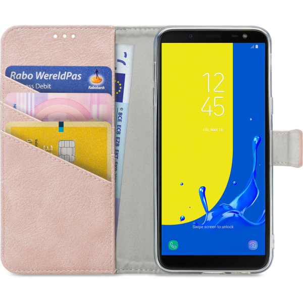 My Style Flex Wallet For Samsung Galaxy J6 2018 Pink - Afbeelding 3