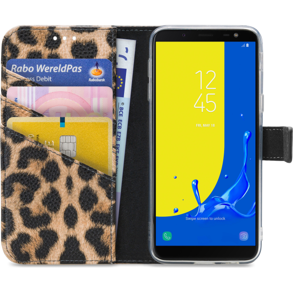 My Style Flex Wallet For Samsung Galaxy J6 2018 Leopard - Afbeelding 3
