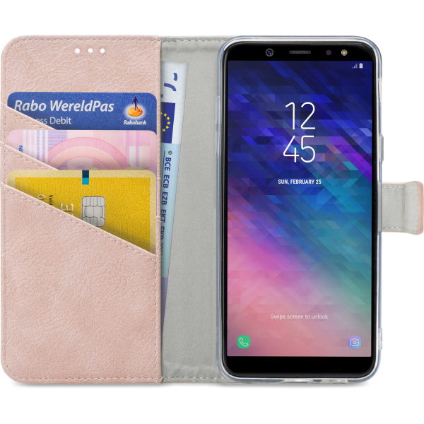 My Style Flex Wallet For Samsung Galaxy A6 2018 Pink - Afbeelding 3