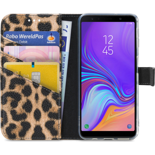 My Style Flex Wallet For Samsung Galaxy A7 2018 Leopard - Afbeelding 3