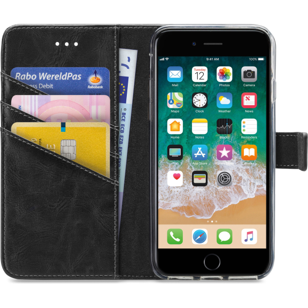 My Style Flex Wallet For Apple Iphone 6/6S/7/8/Se (2020/2022) Black - Afbeelding 3