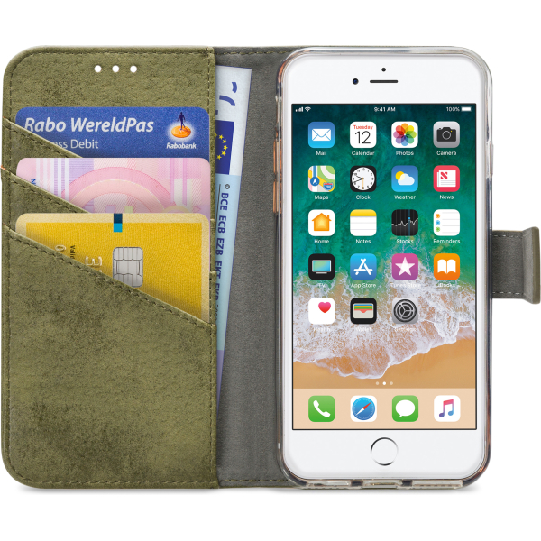 My Style Flex Wallet For Apple Iphone 6/6S/7/8/Se (2020/2022) Olive - Afbeelding 3