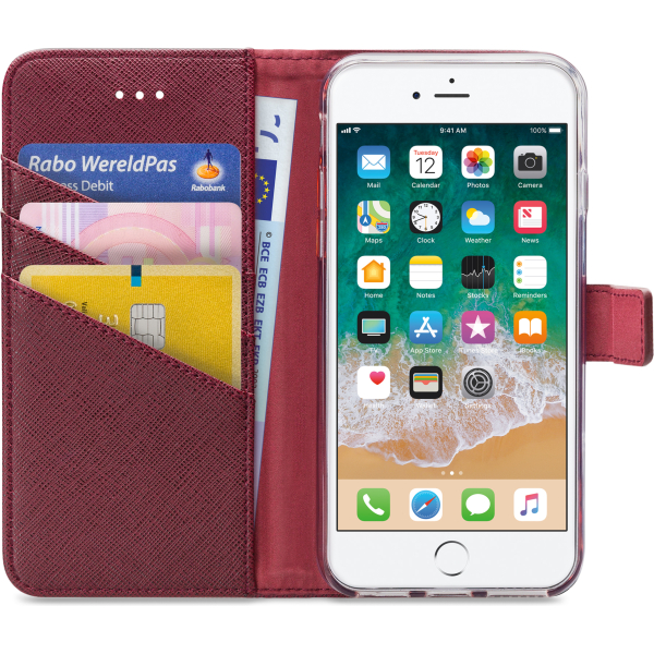 My Style Flex Wallet For Apple Iphone 6/6S/7/8/Se (2020/2022) Bordeaux - Afbeelding 3