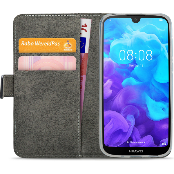 Mobilize Classic Gelly Wallet Book Case Huawei Y5 2019 Black - Afbeelding 3