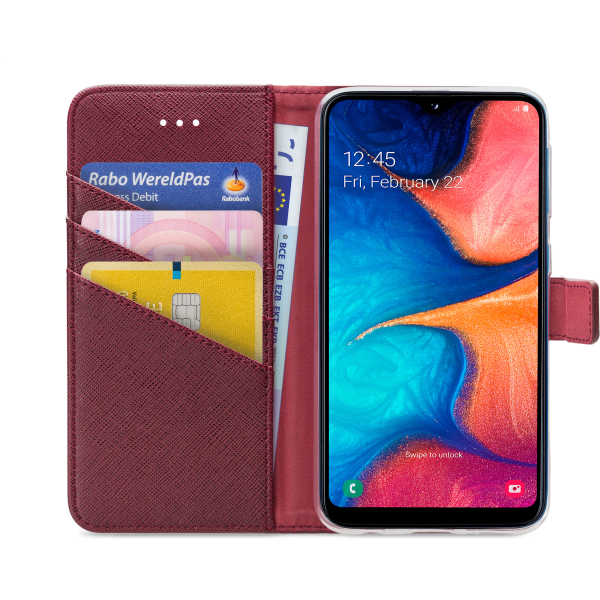 My Style Flex Wallet For Samsung Galaxy A20E Bordeaux - Afbeelding 3