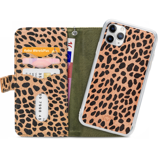 Mobilize 2In1 Gelly Zipper Case Apple Iphone 11 Pro Olive/Leopard - Afbeelding 3