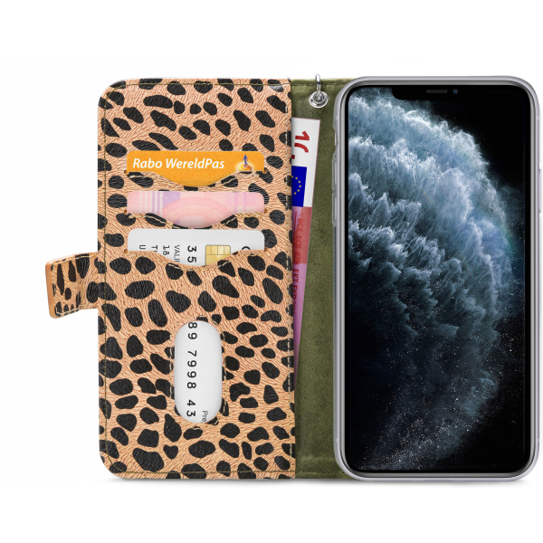 Mobilize 2In1 Gelly Zipper Case Apple Iphone 11 Pro Olive/Leopard - Afbeelding 4
