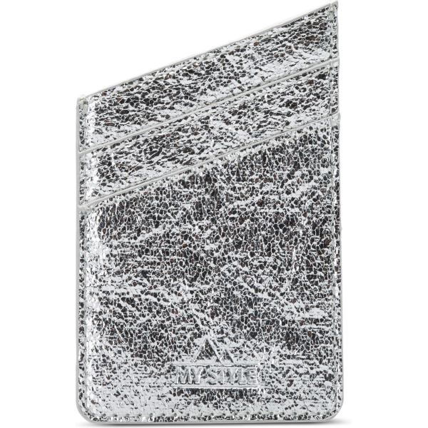 My Style Universal Sticky Card Pocket Grainy Silver