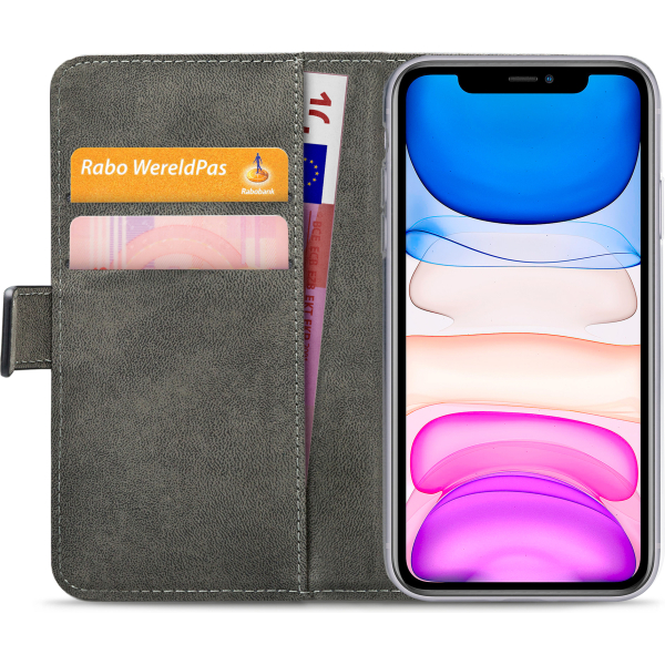 Mobilize Classic Gelly Wallet Book Case Apple Iphone 11 Black - Afbeelding 3