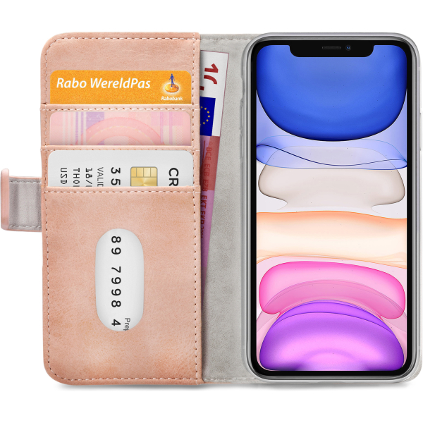 Mobilize Elite Gelly Wallet Book Case Apple Iphone 11 Soft Pink - Afbeelding 4
