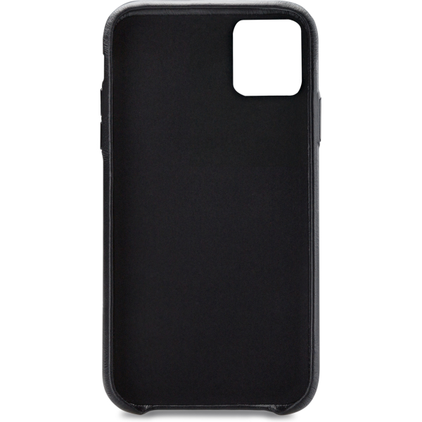 Senza Pure Leather Cover With Card Slot Apple Iphone 11 Deep Black - Afbeelding 2