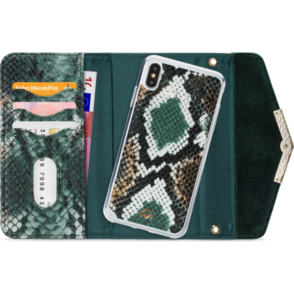 Mobilize 2In1 Gelly Velvet Clutch For Apple Iphone X/Xs Green Snake - Afbeelding 4