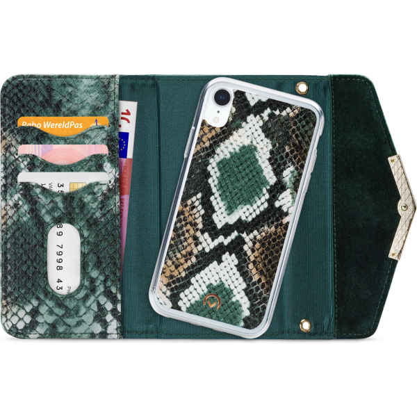 Mobilize 2In1 Gelly Velvet Clutch For Apple Iphone Xr Green Snake - Afbeelding 4