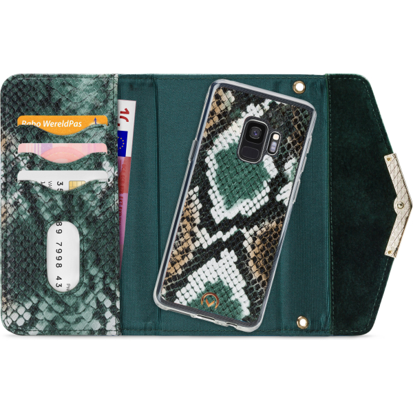 Mobilize 2In1 Gelly Velvet Clutch For Samsung Galaxy S9 Green Snake - Afbeelding 4