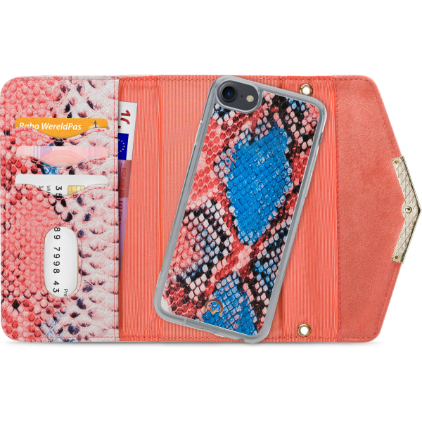 Mobilize 2In1 Gelly Velvet Clutch For Apple Iphone 6/6S/7/8/Se (2020/2022) Coral Snake - Afbeelding 4
