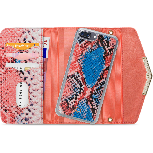 Mobilize 2In1 Gelly Velvet Clutch For Apple Iphone 6 Plus/6S Plus/7 Plus/8 Plus Coral Snake - Afbeelding 4