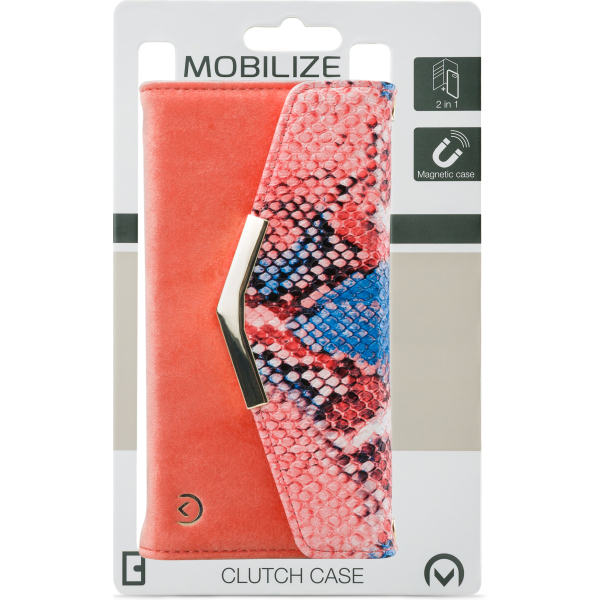 Mobilize 2In1 Gelly Velvet Clutch For Apple Iphone 6 Plus/6S Plus/7 Plus/8 Plus Coral Snake - Afbeelding 8