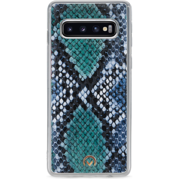 Mobilize 2In1 Gelly Velvet Clutch For Samsung Galaxy S10 Royal Blue Snake - Afbeelding 6