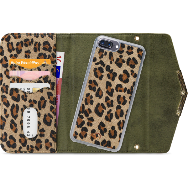 Mobilize 2In1 Gelly Clutch For Apple Iphone 6 Plus/6S Plus/7 Plus/8 Plus Green Leopard - Afbeelding 4