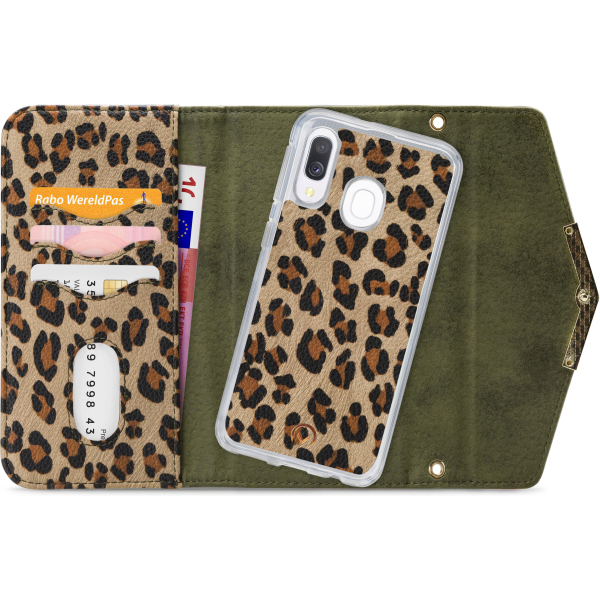 Mobilize 2In1 Gelly Clutch For Samsung Galaxy A40 Green Leopard - Afbeelding 4