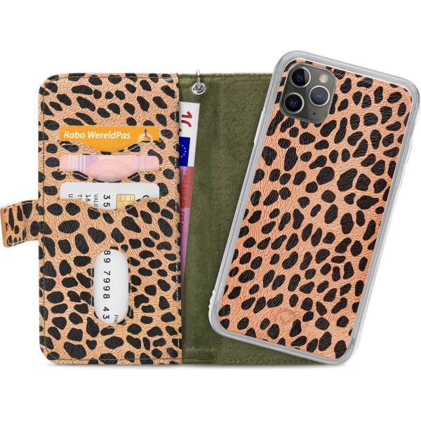 Mobilize 2In1 Gelly Zipper Case Apple Iphone 11 Pro Max Olive/Leopard - Afbeelding 3