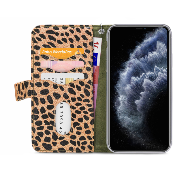 Mobilize 2In1 Gelly Zipper Case Apple Iphone 11 Pro Max Olive/Leopard - Afbeelding 4