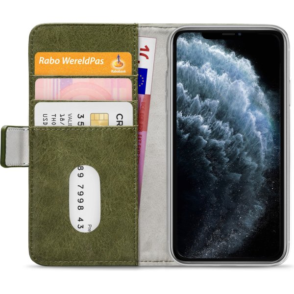 Mobilize Elite Gelly Wallet Book Case Apple Iphone 11 Pro Max Green - Afbeelding 4