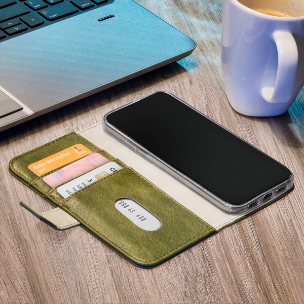 Mobilize Elite Gelly Wallet Book Case Apple Iphone 11 Pro Max Green - Afbeelding 9