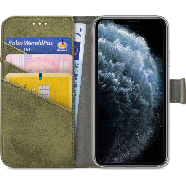 My Style Flex Wallet For Apple Iphone 11 Pro Max Olive - Afbeelding 3