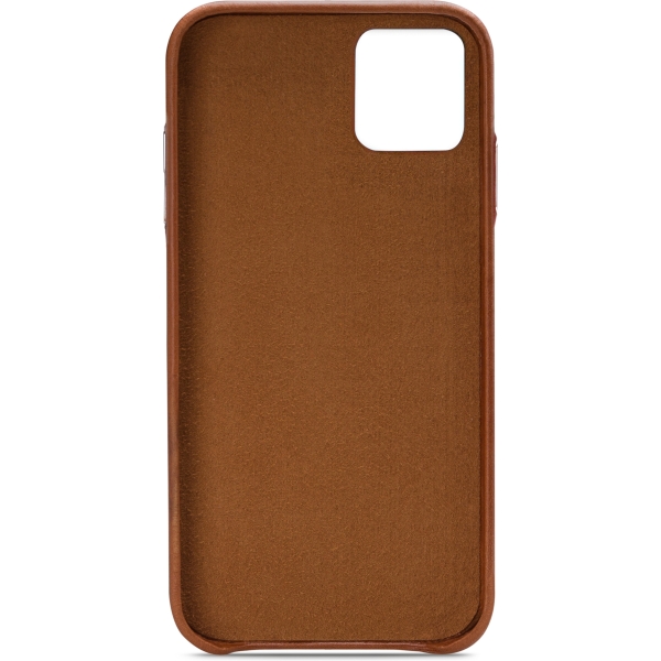 Senza Desire Leather Cover With Card Slot Apple Iphone 11 Pro Max Burned Cognac - Afbeelding 2