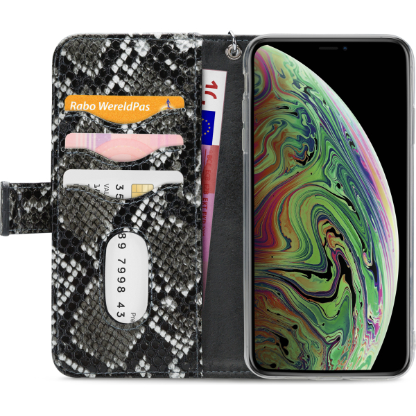 Mobilize 2In1 Gelly Zipper Case Apple Iphone Xs Max Black/Snake - Afbeelding 3