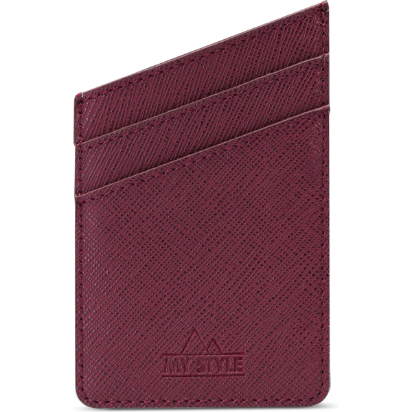 My Style Universal Sticky Card Pocket Bordeaux