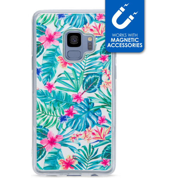 My Style Magneta Case For Samsung Galaxy S9 White Jungle