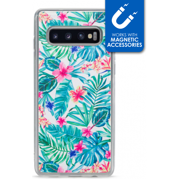 My Style Magneta Case For Samsung Galaxy S10 White Jungle