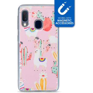 My Style Magneta Case For Samsung Galaxy A20E Pink Alpaca