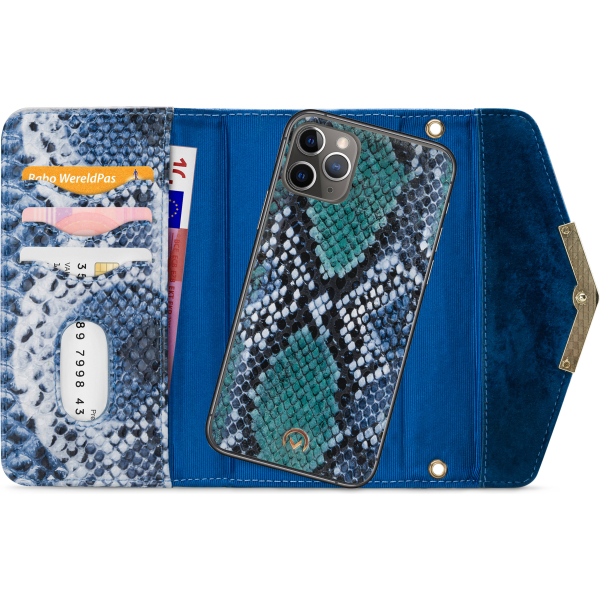 Mobilize 2In1 Gelly Velvet Clutch For Apple Iphone 11 Pro Max Royal Blue Snake - Afbeelding 4
