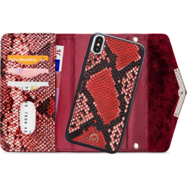 Mobilize 2In1 Gelly Velvet Clutch For Apple Iphone X/Xs Red Snake - Afbeelding 4