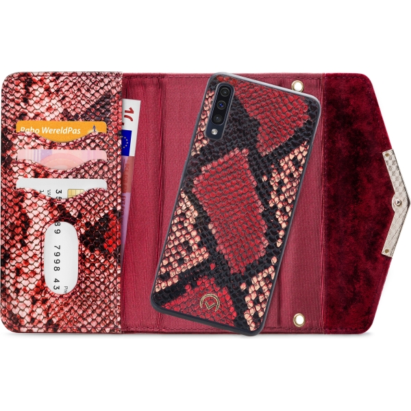 Mobilize 2In1 Gelly Velvet Clutch For Samsung Galaxy A30S/A50 Red Snake - Afbeelding 4