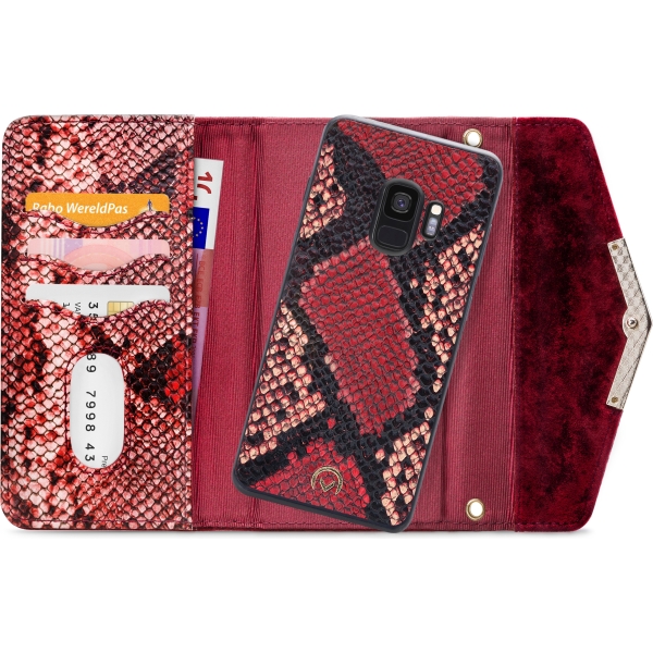 Mobilize 2In1 Gelly Velvet Clutch For Samsung Galaxy S9 Red Snake - Afbeelding 4