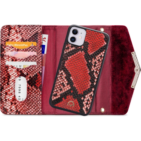 Mobilize 2In1 Gelly Velvet Clutch For Apple Iphone 11 Red Snake - Afbeelding 4