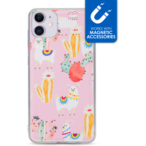 My Style Magneta Case For Apple Iphone 11 Pink Alpaca