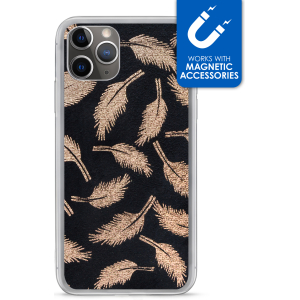 My Style Magneta Case For Apple Iphone 11 Pro Max Golden Feathers